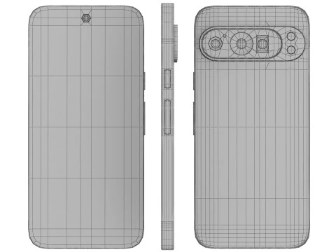 Google Pixel 9 Pro Rose Quartz 3D Model