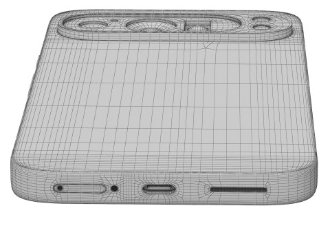 Google Pixel 9 Pro Rose Quartz 3D Model