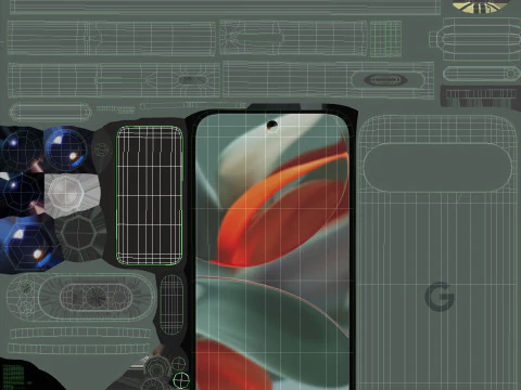 Google Pixel 9 Pro All collors 3D Model