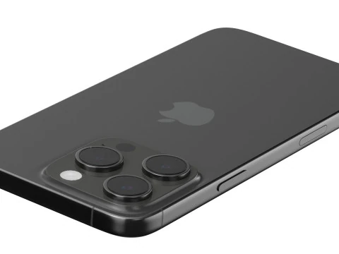 Apple iPhone 16 pro black 3D Model