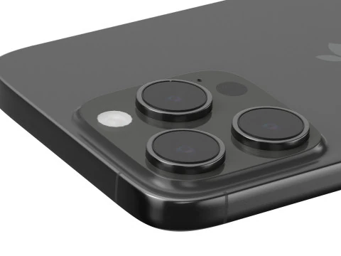 Apple iPhone 16 pro black 3D Model