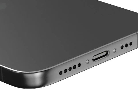 Apple iPhone 16 pro black 3D Model