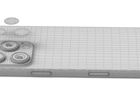 Apple iPhone 16 pro black 3D Model