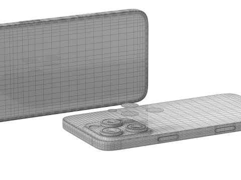 Apple iPhone 16 pro black 3D Model