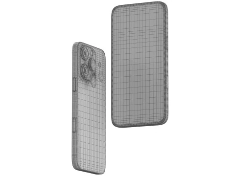 Apple iPhone 16 pro black 3D Model