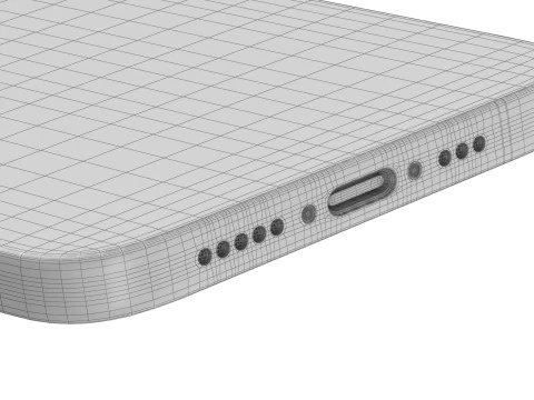 Apple iPhone 16 pro black 3D Model