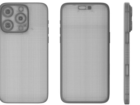 Apple iPhone 16 pro black 3D Model