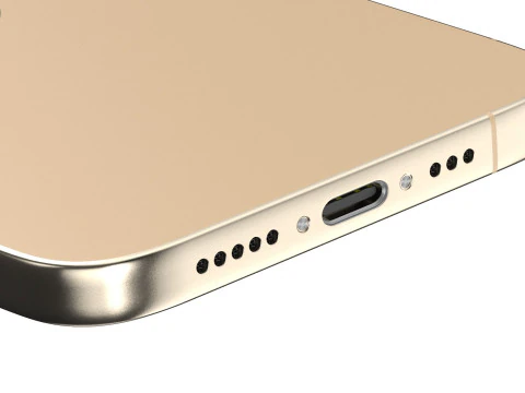 Apple iphone 16 pro desert 3D Model