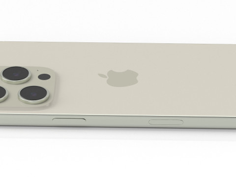 Apple iphone 16 pro Natural titanium 3D Model