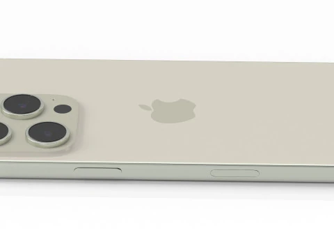 Apple iphone 16 pro Natural titanium 3D Model