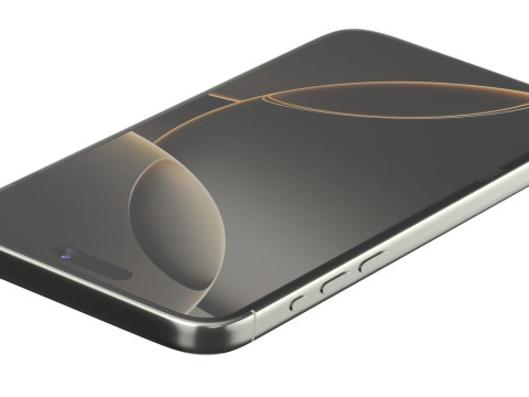 Apple iphone 16 pro Natural titanium 3D Model