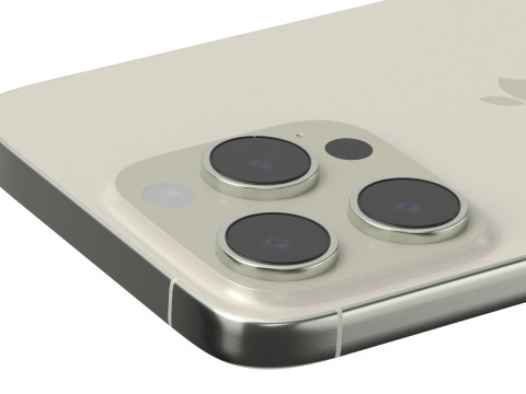 Apple iphone 16 pro Natural titanium 3D Model