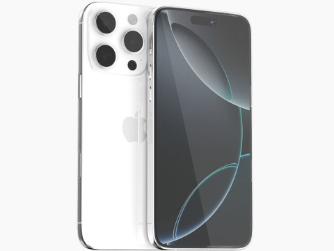 Apple iPhone 16 pro white 3D मॉडल