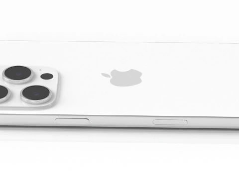 Apple iPhone 16 pro white 3D Model