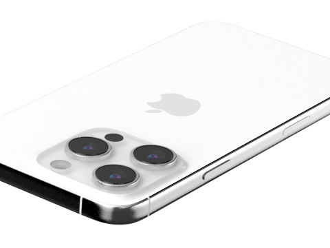 Apple iPhone 16 pro white Modello 3D