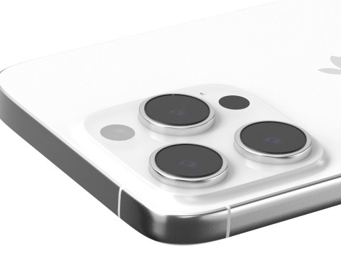 Apple iPhone 16 pro white Modello 3D