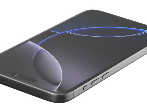 Apple iPhone 16 pro black 3Dモデル