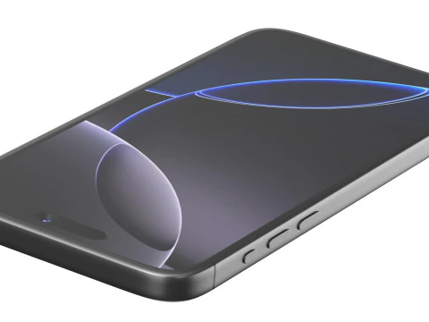 Apple iPhone 16 pro black 3D Model