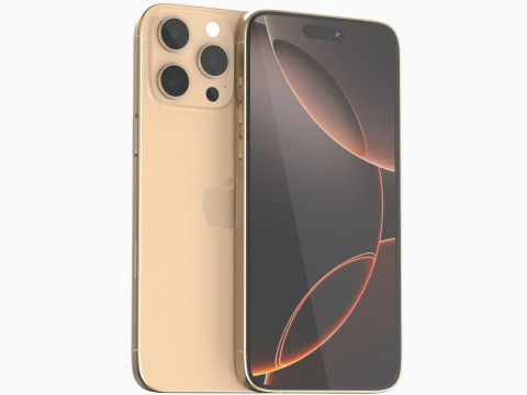 Apple iphone 16 pro max Desert 3D Model