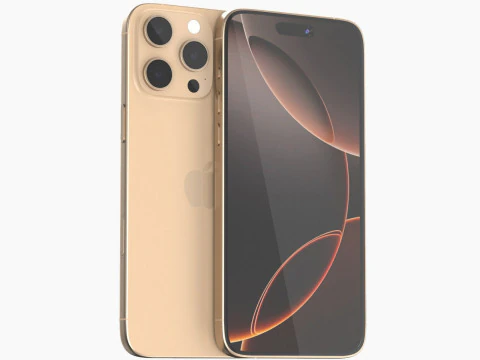 Apple iphone 16 pro max Deserto Modelo 3D