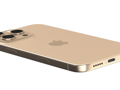 Apple iphone 16 pro max Desert 3D Model