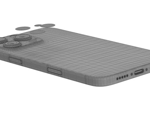 Apple iphone 16 pro max Desert 3D Model