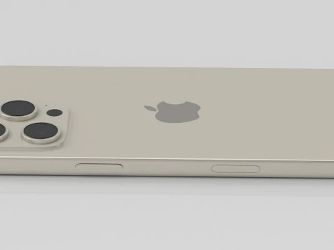 Apple iphone 16 pro max Natural titanium 3D Model