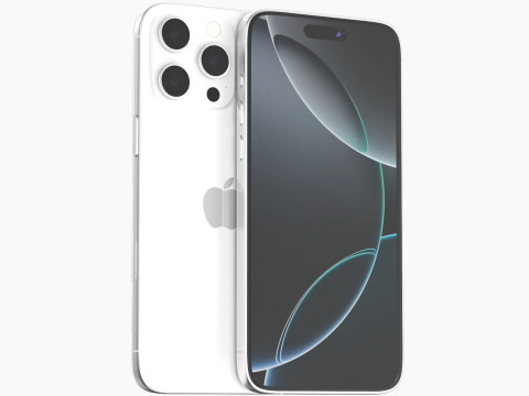 Apple iphone 16 pro max white 3D Model