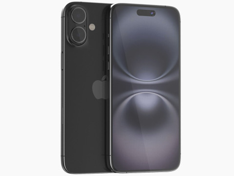 Apple iPhone 16 plus black 3D Model