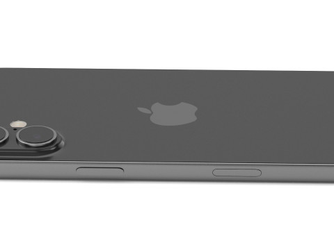 Apple iPhone 16 plus black 3D Модель