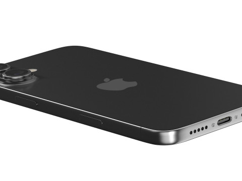 Apple iPhone 16 plus black 3D Модель