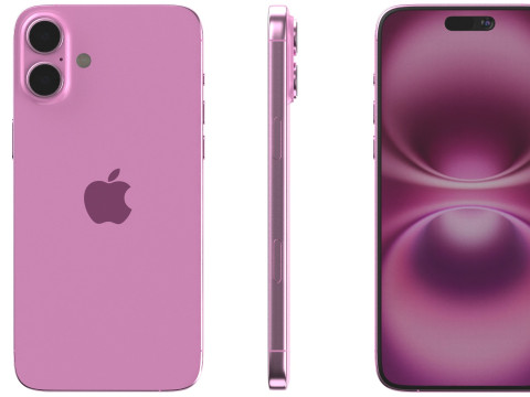 Apple iPhone 16 plus pink 3D Model