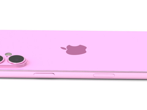 Apple iPhone 16 plus pink 3D Model