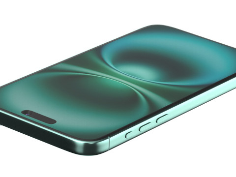 Apple iPhone 16 plus teal 3Dモデル