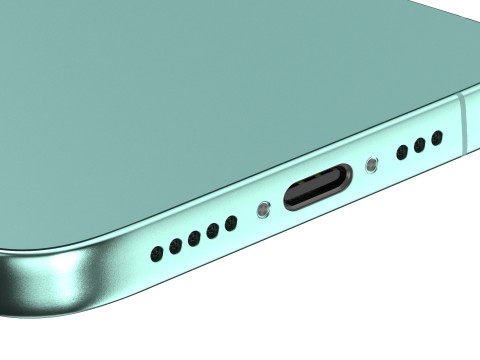 Apple iPhone 16 plus teal 3Dモデル