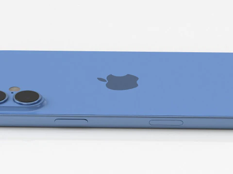 Apple iPhone 16 plus Ultramarine 3D Model