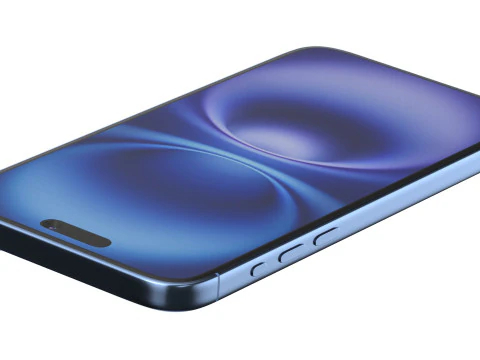 Apple iPhone 16 plus Ultramarine 3D Model