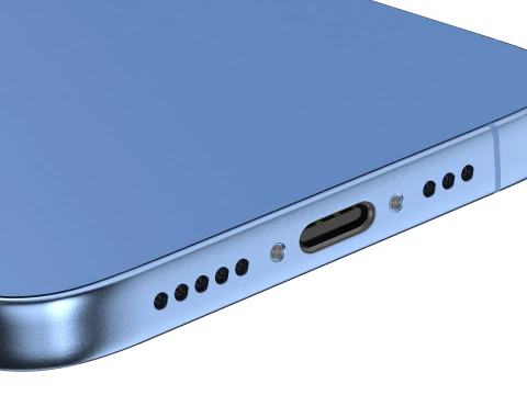 Apple iPhone 16 plus Ultramarine 3D Model