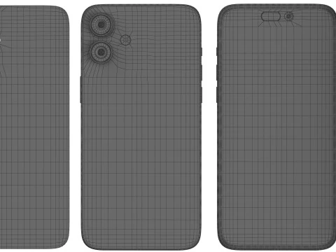 Apple iPhone 16 plus Ultramarine 3D Model