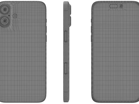 Apple iPhone 16 plus Ultramarine 3D Model