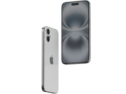 Apple iPhone 16 plus white 3D Model