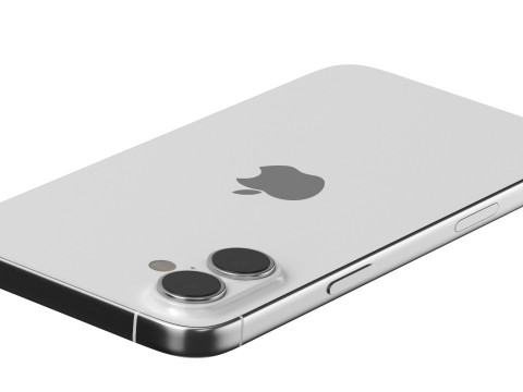 Apple iPhone 16 plus white 3D Model