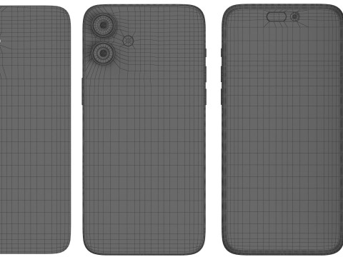 Apple iPhone 16 plus white 3D Model