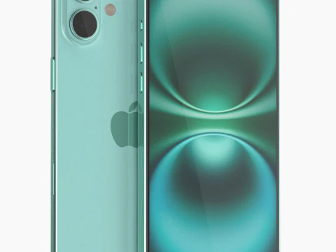 Apple iPhone 16 plus All colors 3D Model
