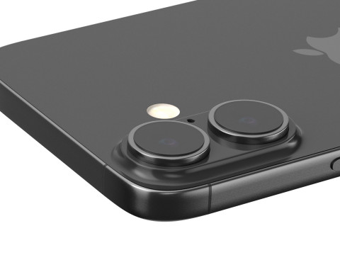 Apple iPhone 16 black Modèle 3D