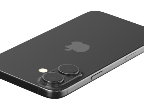 Apple iPhone 16 black Modèle 3D