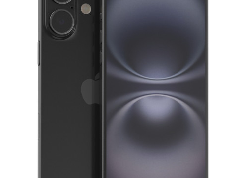 Apple iPhone 16 black Modèle 3D