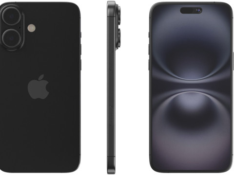 Apple iPhone 16 black Modèle 3D