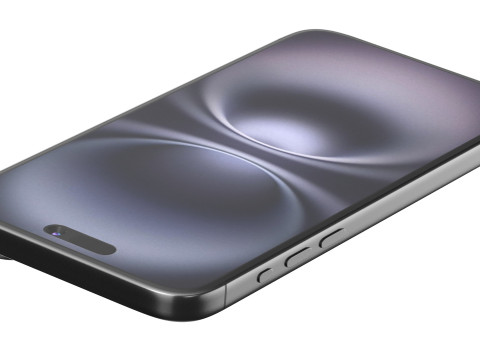 Apple iPhone 16 black Modèle 3D