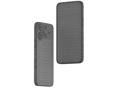 Apple iPhone 16 black Modèle 3D